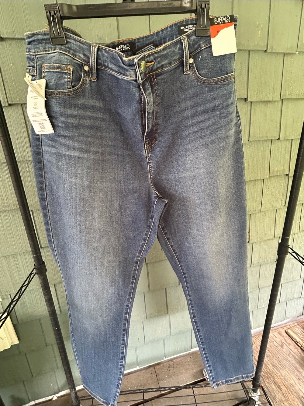 Buffalo David Bitton Women's High-Rise Blue Denim Jeans mollie NWT